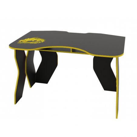 Birou PC KL 9.0, 140x89x75cm, Wenge/Galben-p2