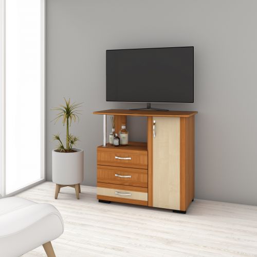 Comoda TV VIVA 1 RO, 80x50x78cm - Cires/Mesteacan
