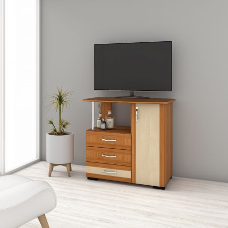 Comoda TV VIVA 1 RO, 80x50x78cm - Cires/Mesteacan