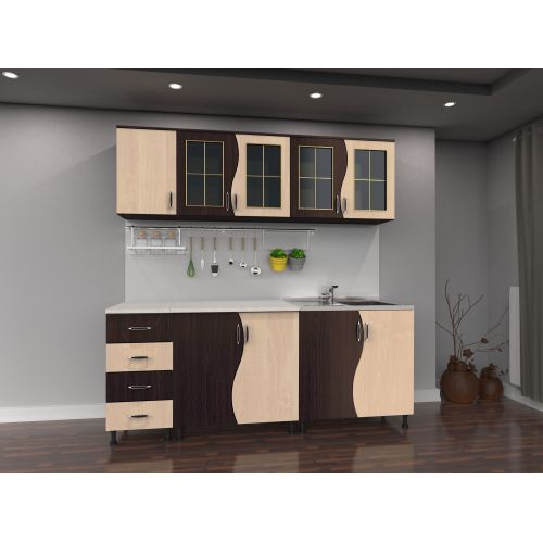 Bucatarie CIP S  2m - Wenge /Mesteacan