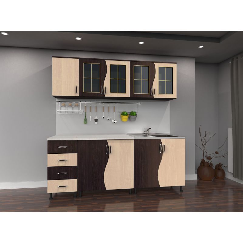 Bucatarie CIP S  2m - Wenge /Mesteacan