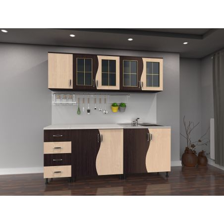 Bucatarie CIP S  2m - Wenge /Mesteacan