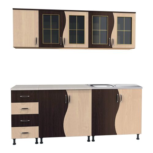 Bucatarie CIP S  2m - Wenge /Mesteacan