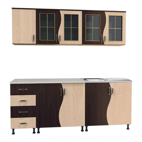 Bucatarie CIP S  2m - Wenge /Mesteacan