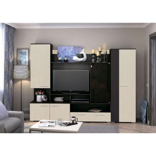 Living SIENA, 260x41x194cm - wenge/mesteacan